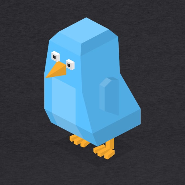 Funny animal - Curious bird by Cubified world